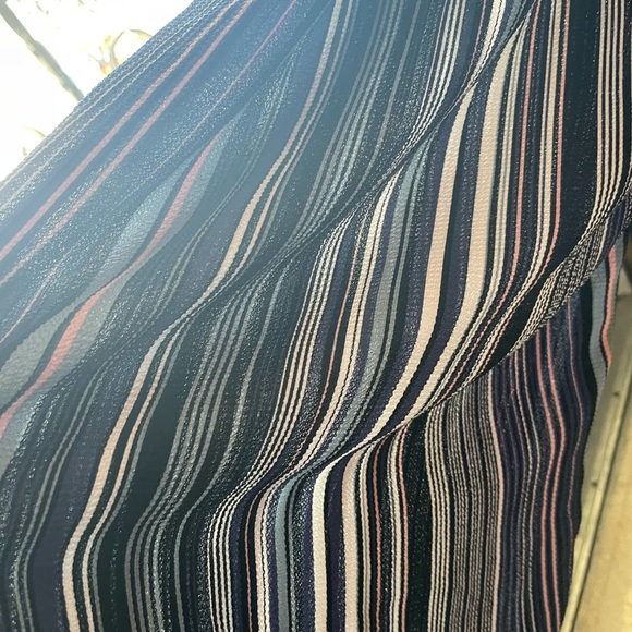 Onepiece soft flowy verticals striped jumpsuit - Picture 4 of 6